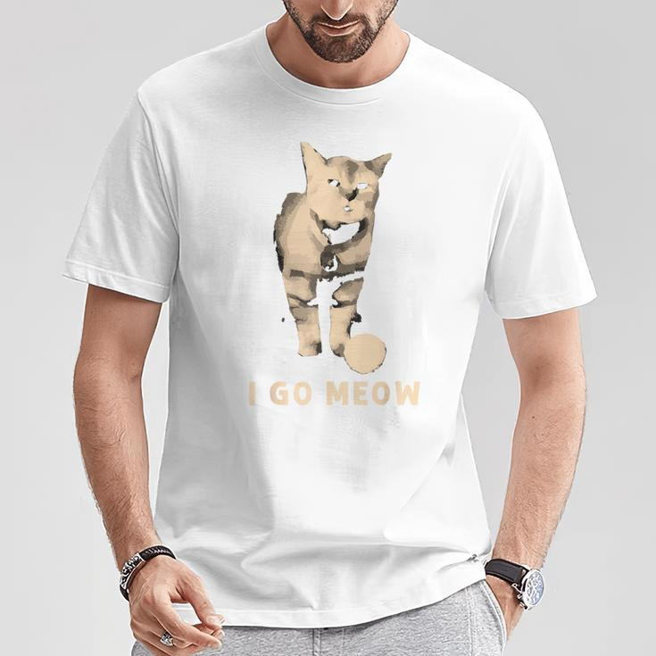 I Go Meow Cute Singing Cat Meme I Go Meow Cat T-Shirt Unique Gifts
