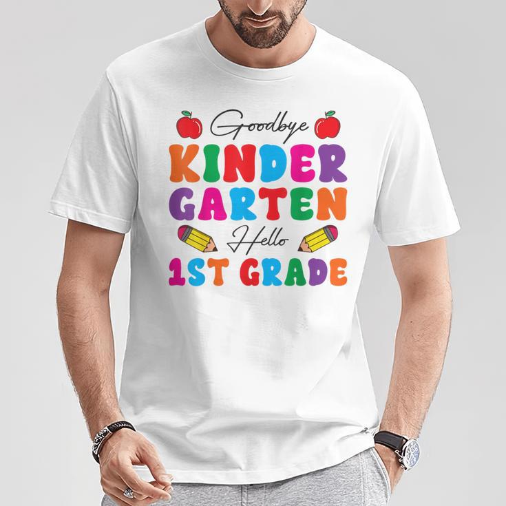 Graduation Bye Kindergarten Hello 1St Grade Back To School T-Shirt Unique Gifts