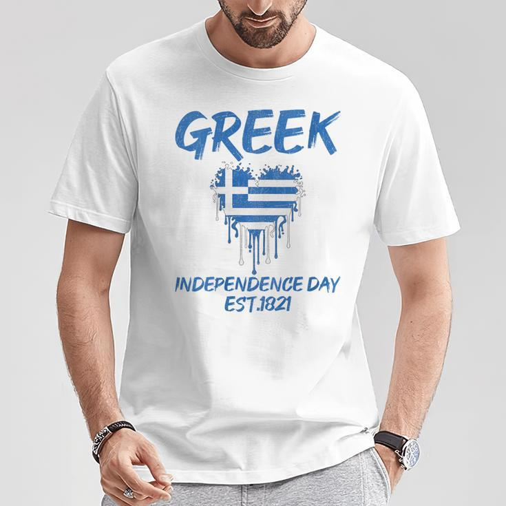 Greek Independence Day National Pride Roots Country Flag T-Shirt Unique Gifts