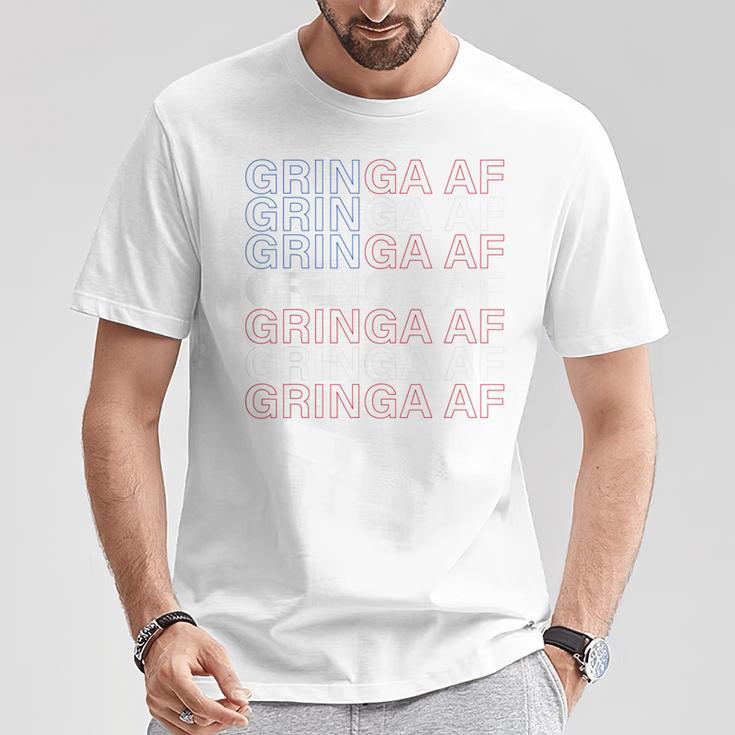 Gringa Af Patriotic For Chicanas Or New Citizens On July 4 T-Shirt Unique Gifts