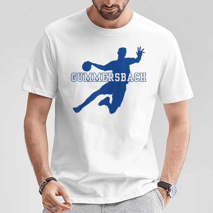 Gummersbach Handball Team Club Fan Nrw Blue Gray T-Shirt Lustige Geschenke