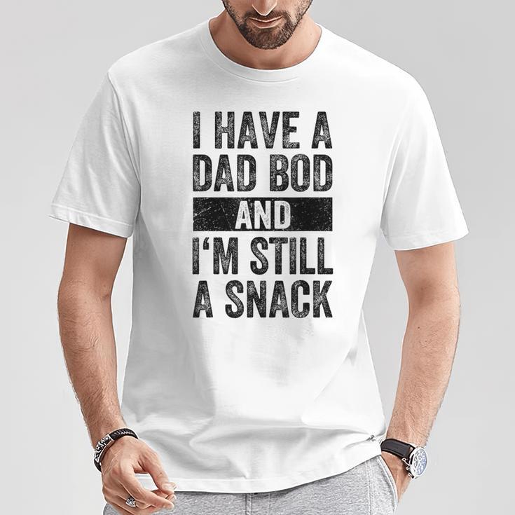 Herren Dad Bod Papa Bierbauchatertag T-Shirt Lustige Geschenke