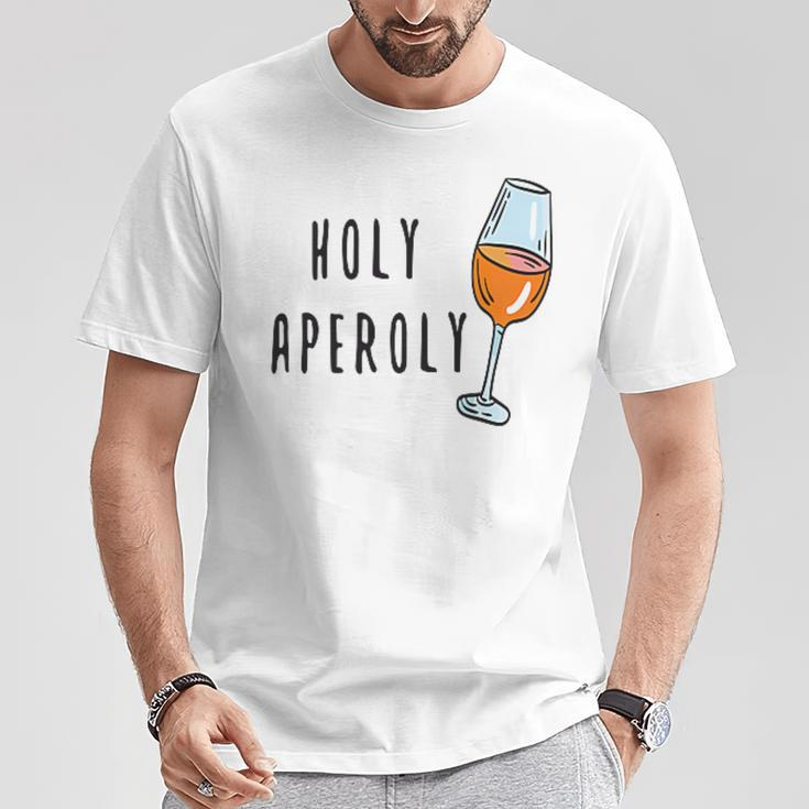 Holy Aperoly Summer Drink Summer Fan Cocktail Spritz S T-Shirt Lustige Geschenke