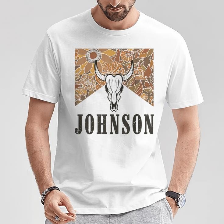 Howdy Cojo Johnson Western Style Team Johnson Family Reunion T-Shirt Funny Gifts
