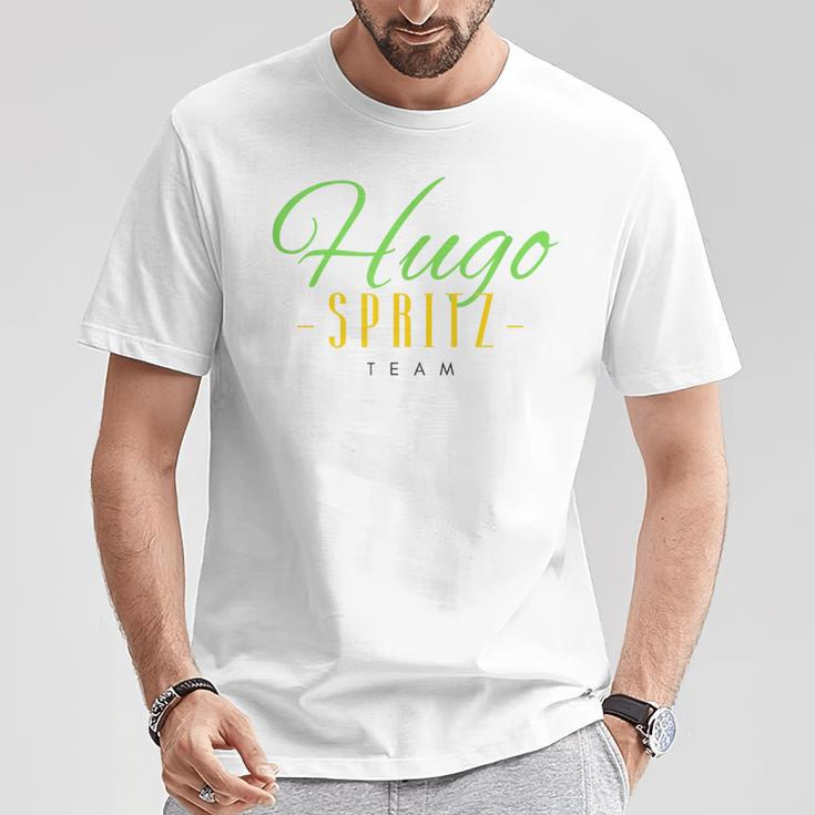 Hugo Spritz T-Shirt, Holunder Sommer Prosecco Cocktail Lustige Geschenke