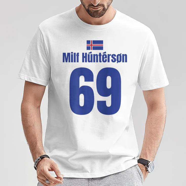 Iceland Sauf Jersey 69 Mallorca Sauf Jersey Milf Hunterson S T-Shirt Lustige Geschenke