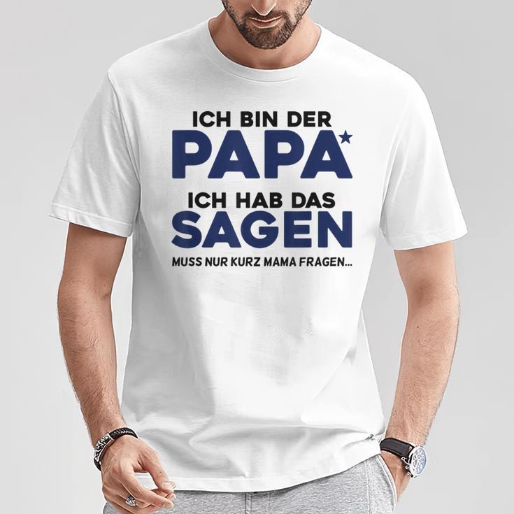 Ich Bin Der Papa Gray T-Shirt Lustige Geschenke