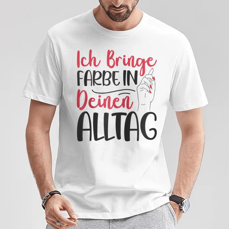 Ich Bringe Farbe In Deinen Alltag Maler Papa Lackierer Kapuzenjacke T-Shirt Lustige Geschenke