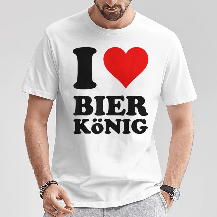 Ich Liebe Bierkönig German T-Shirt Lustige Geschenke