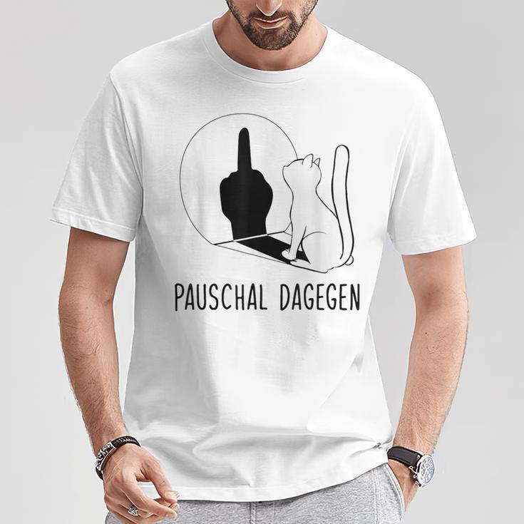 Ich Muss Gar Nix Cat Pauschal Daggen T-Shirt Lustige Geschenke