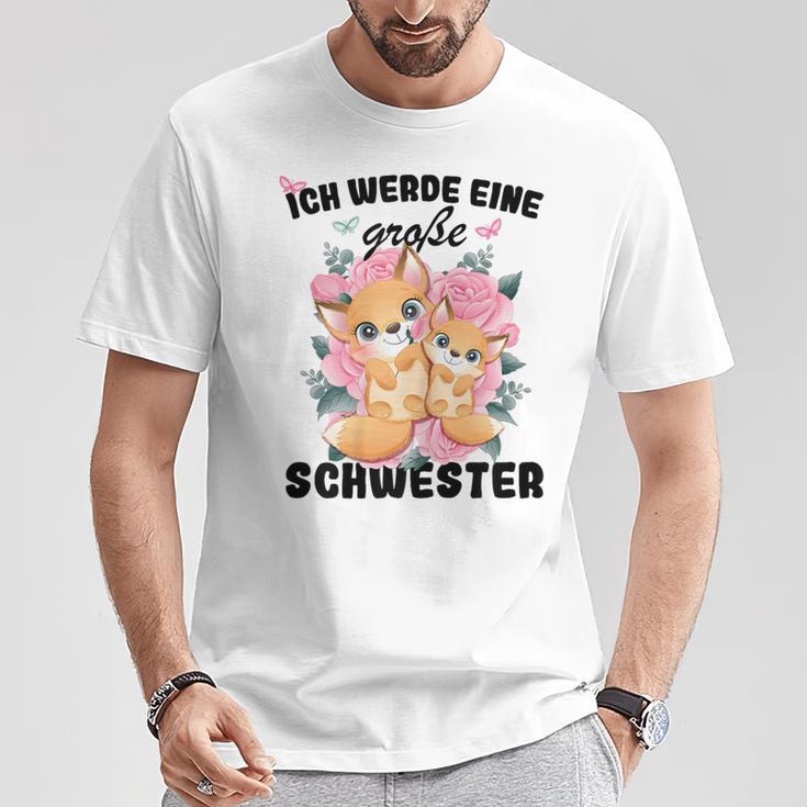 Ich Werde Große Schwester T-Shirt, Ankündigung Geschwisterliebe Lustige Geschenke