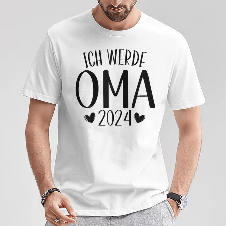 Ich Werde Oma 2024 German Language T-Shirt Lustige Geschenke