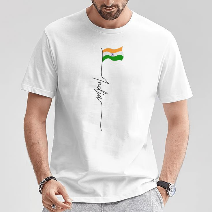 India Indian Flag Indian Pride India Vintage Patriotic T-Shirt Unique Gifts