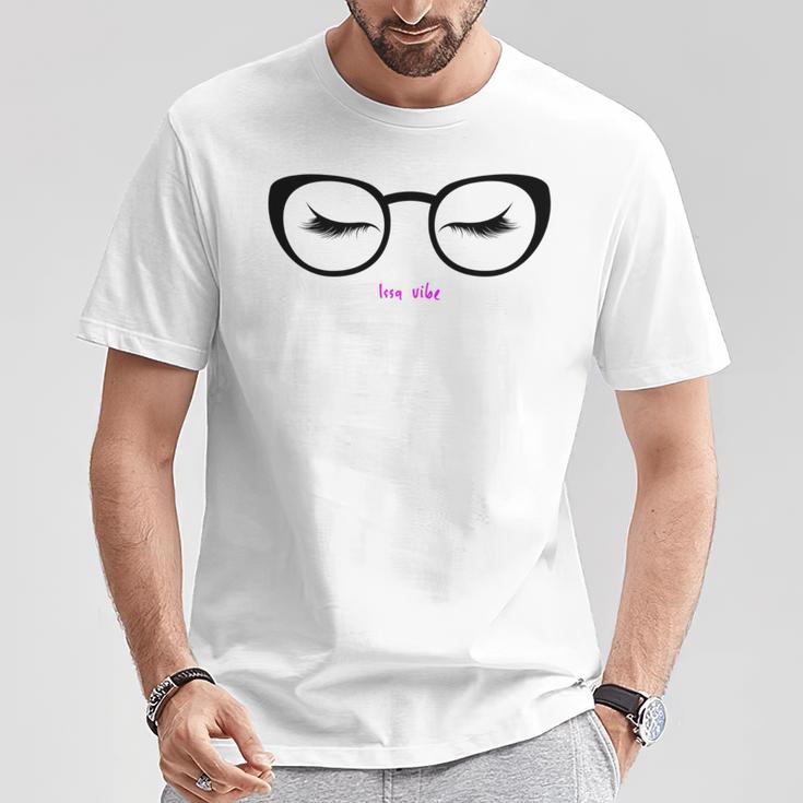 Issa Vibe Lipstick And Eyeglasses Flirty T-Shirt Unique Gifts