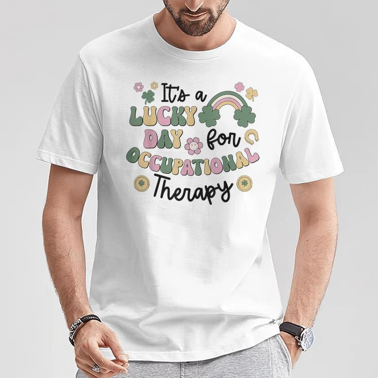 It's A Lucky Day For Occupational Therapy St Patrick's Day T-Shirt Funny Gifts