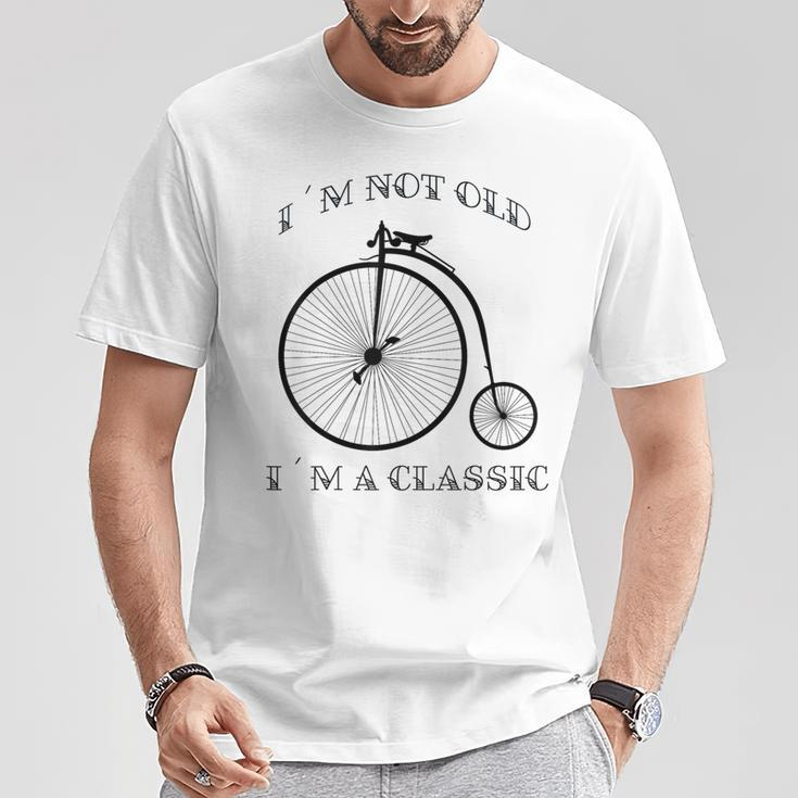 I´M Not Old I´M A Classic Bike Graphic Fathers Day Vintage T-Shirt Unique Gifts
