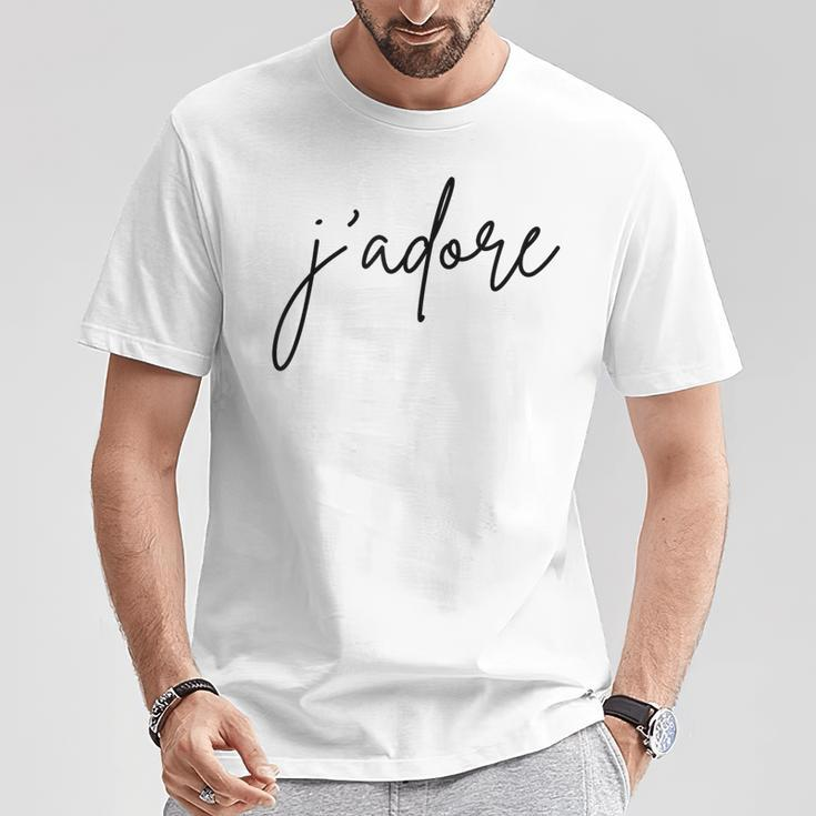 J'adore French Words T-Shirt Unique Gifts