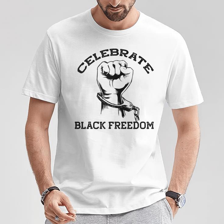 Junenth Celebrate Black Freedom Broken Chains Meme T-Shirt Unique Gifts