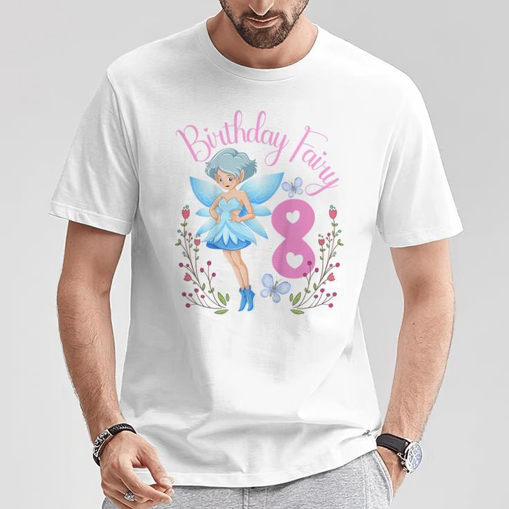 Kinder Fee Geburtstag Party 8 Jahre Alt Fee Geburtstag Party Thema T-Shirt Lustige Geschenke