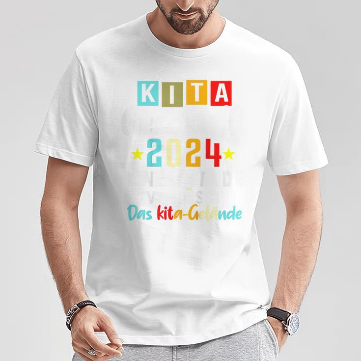 Kinder Kita Geschafft 2024 Kita Abschluss 2024 Kita Abgänger 2024 T-Shirt Lustige Geschenke