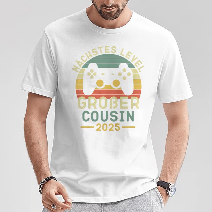 Kinder Nächstes Level Großer Cousin 2025 Großer Cousin 2025 T-Shirt Lustige Geschenke