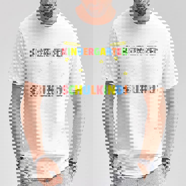 Kinder Tschüss Kindergarten Ich Werde Jetzt Ein Schulkind T-Shirt Lustige Geschenke