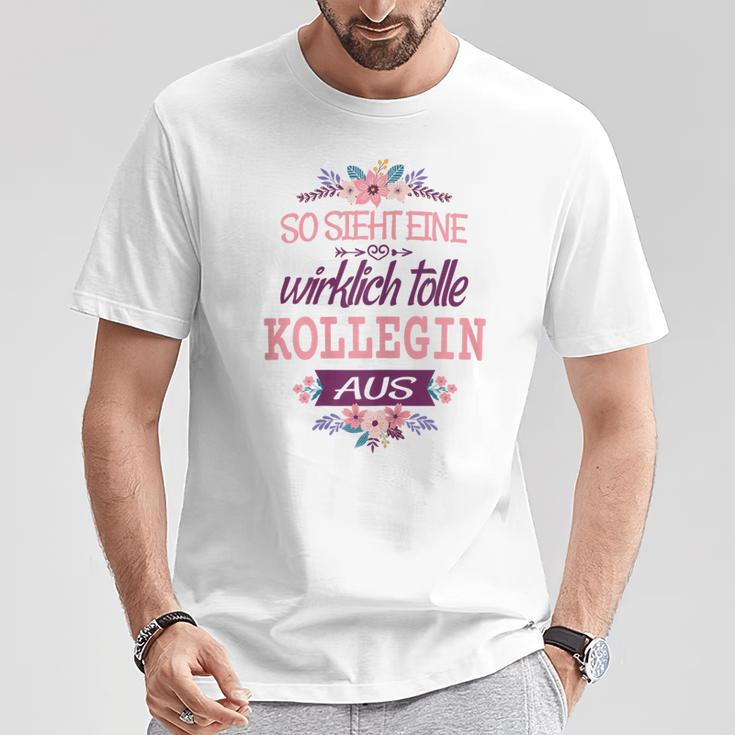 Kollegin Geburtstag Arbeitskollegin Arbeit Spruch Lustig T-Shirt Lustige Geschenke