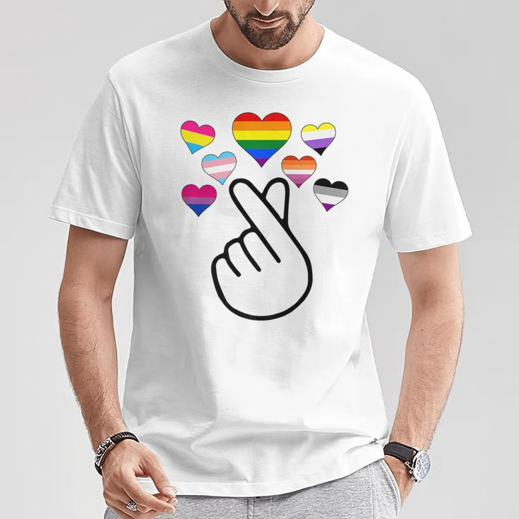 Kpop Gay Pride Lgbt Trans Pan Bisexual Nonbinary Lesbian Ace T-Shirt Unique Gifts