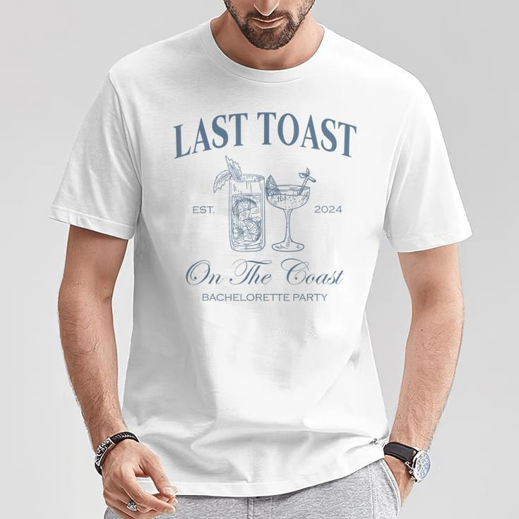 Last Toast On The Coast Bachelorette Party Beach Bridal T-Shirt Unique Gifts