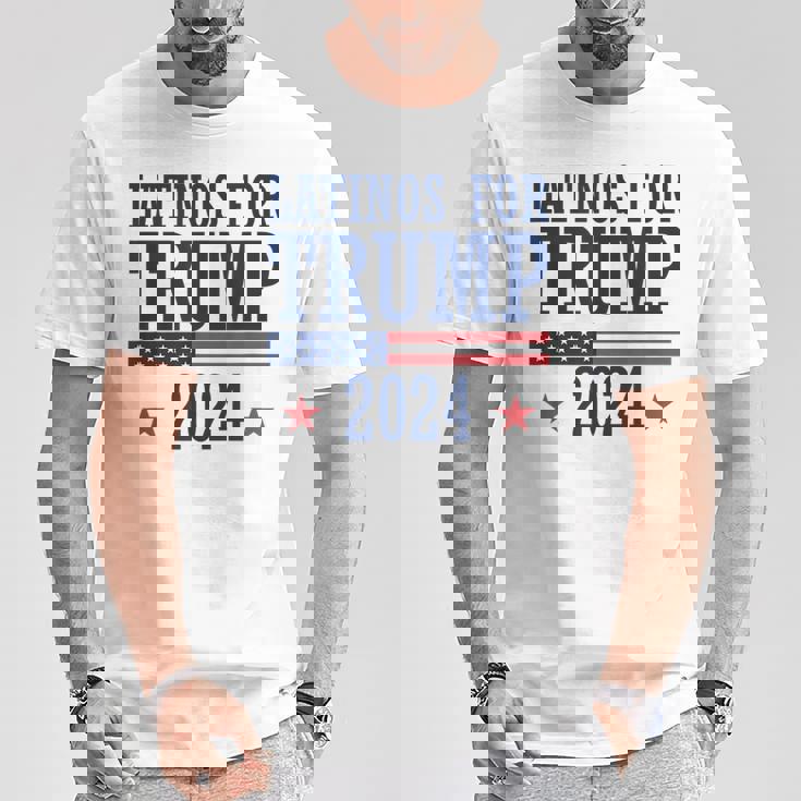 Latinos Para Trump 2024 Elecciones Presidenciales Republicanas Camiseta unisex Regalos divertidos