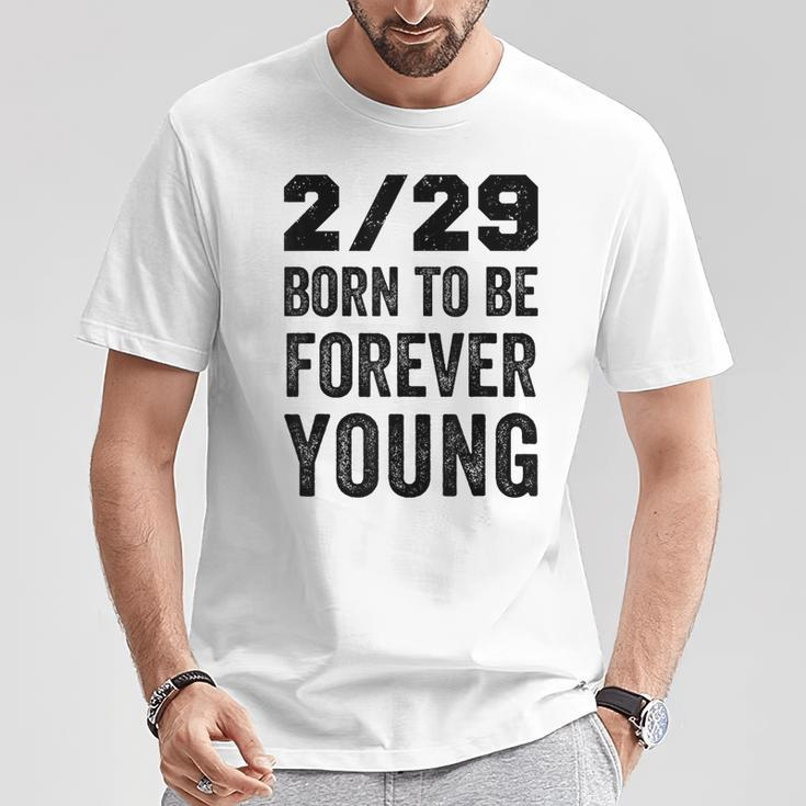 Leap Year Birthday Forever Young Leapling T-Shirt Unique Gifts