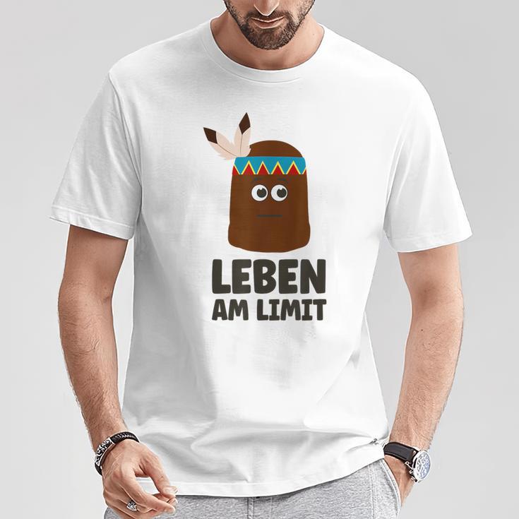 Leben Am Limit Schaumkiss Schokokiss Indian Gray S T-Shirt Lustige Geschenke