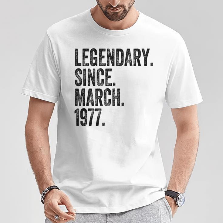Legendary Since March 1977 T-Shirt Unique Gifts
