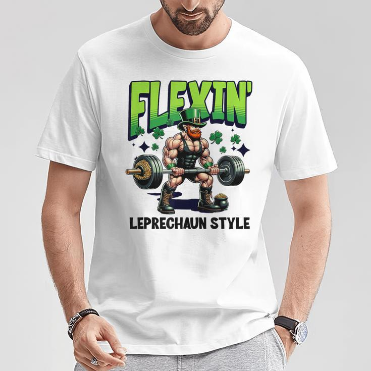 Leprechaun Weight Lifter Irish Workout Gym T-Shirt Unique Gifts