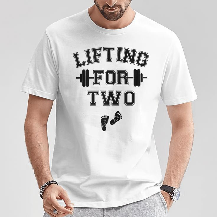 Lifting For Two Pregnancy Workout T-Shirt Unique Gifts