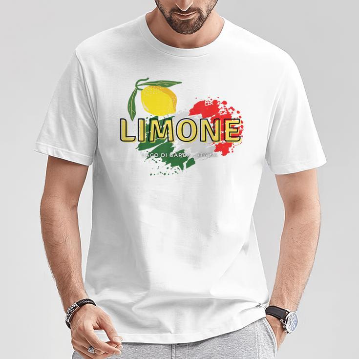 Limone Lago Di Garda Italia Blue T-Shirt Lustige Geschenke