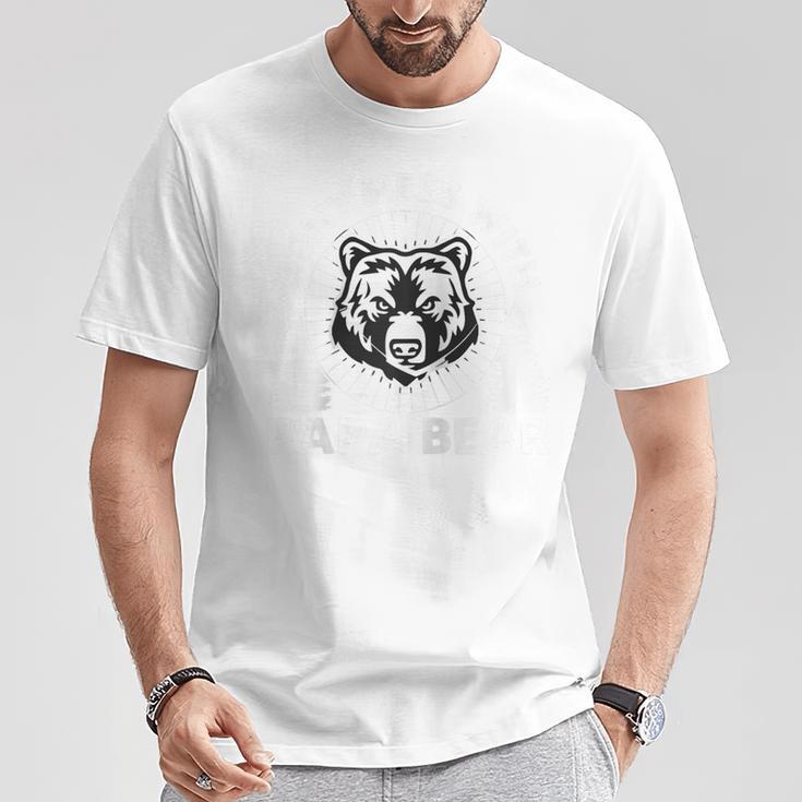 Lustiger Papa Bär Spruch Dont Mess With Papa Bear Father's Day Raglan T-Shirt Lustige Geschenke