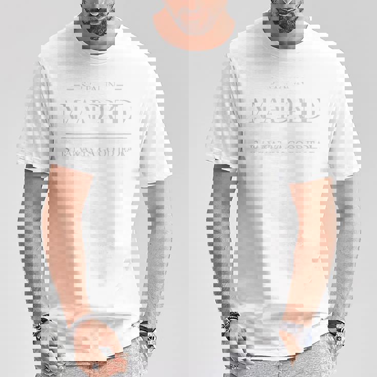 Madrid Siempre Una Buena Idea Cita España Y Madrid Sin Mangas Camiseta unisex Regalos divertidos