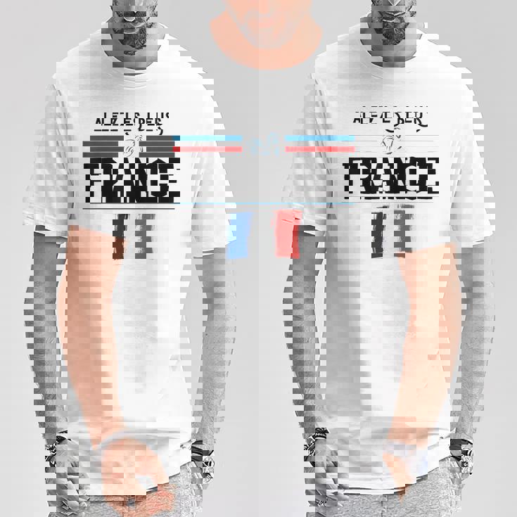 Maillot Supporter France-Equipe De France-Drapeau Tricolore T-Shirt Cadeaux drôles