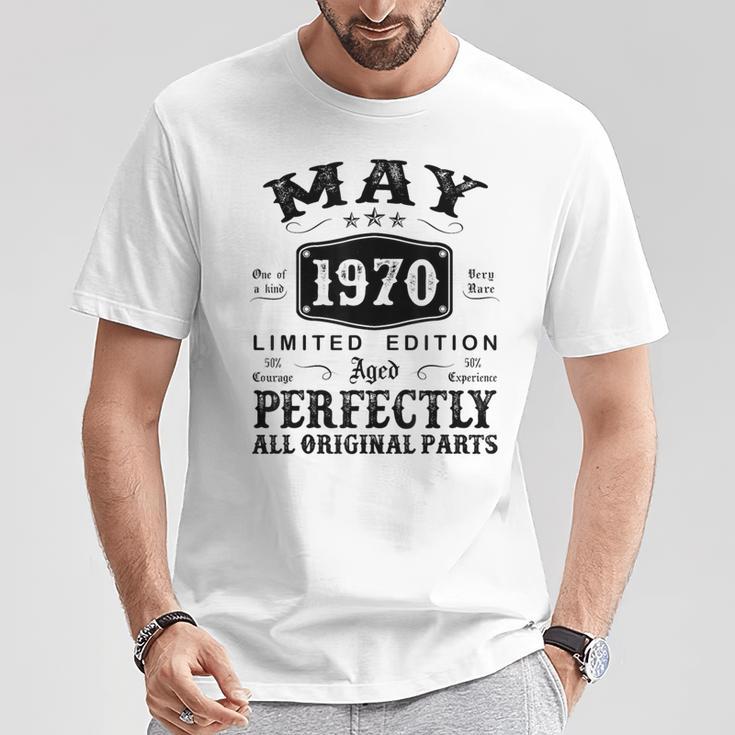Mayo 1970 Regalos 54 Años Cumpleaños Hombre Hecho En 1970 Camiseta unisex Regalos divertidos