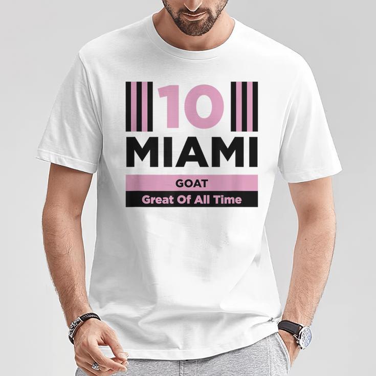 Miami 10 GOAT Herren T-Shirt - Sportdesign für den Großartigsten Lustige Geschenke