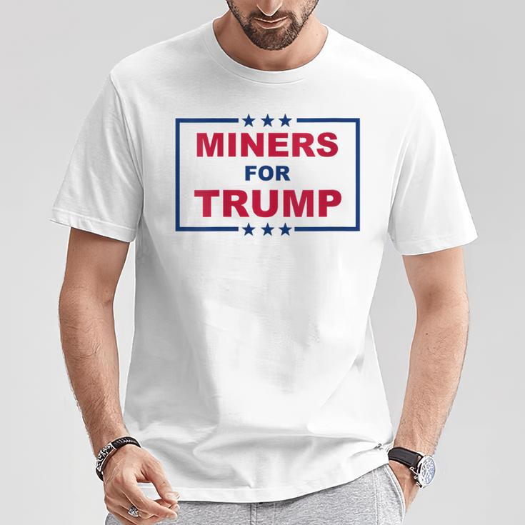 Miners For Trump Coal Mining Donald Trump Supporter T-Shirt Unique Gifts