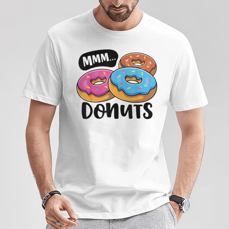 Mmm Donuts Donut Lover Girls Doughnut Squad Food T-Shirt Unique Gifts