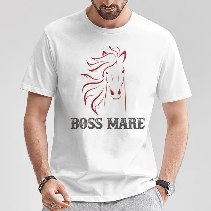 Horse Boss Mare Chesnut T-Shirt Unique Gifts