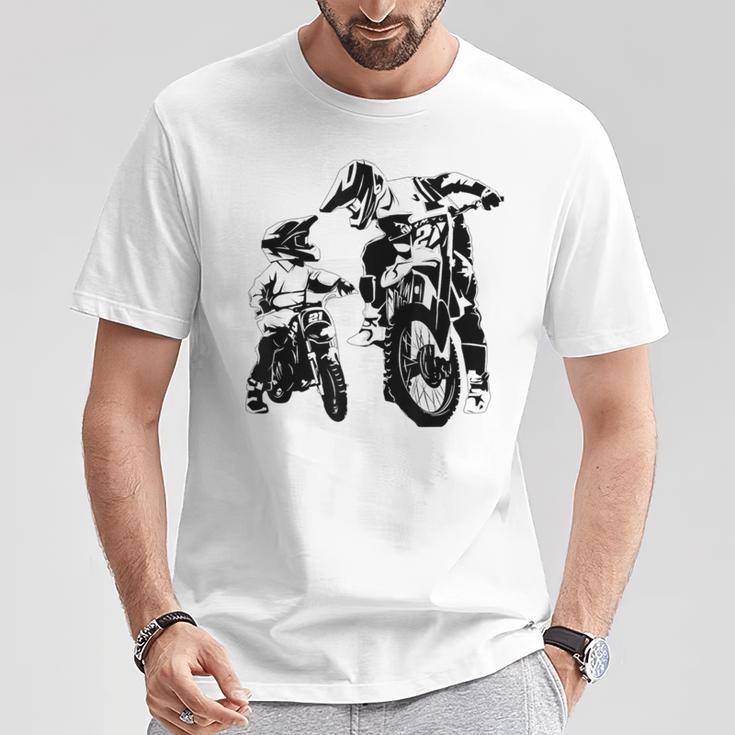 Motocross Motorcycle Wie Derater So Der Son T-Shirt Lustige Geschenke