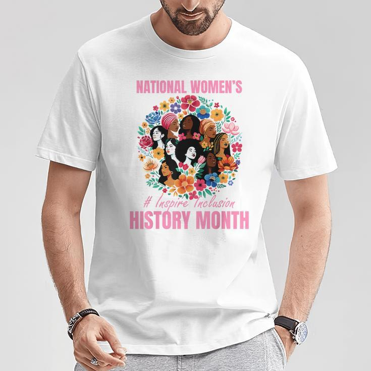 National Women's Day 2024 Inspire Inclusion History Month T-Shirt Unique Gifts