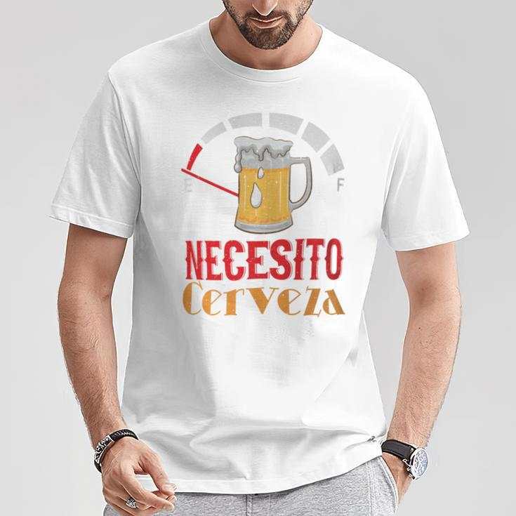 Necesito Cerveza Mexican Beer T-Shirt Unique Gifts