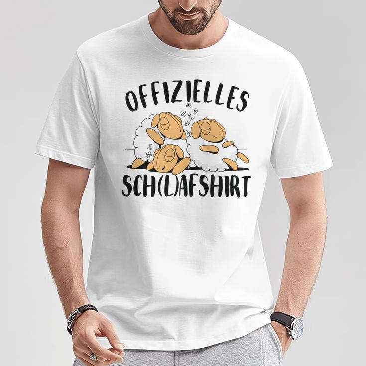 Offizielles Schlaf Pyjama Schlafanzug Herren Damen T-Shirt Lustige Geschenke