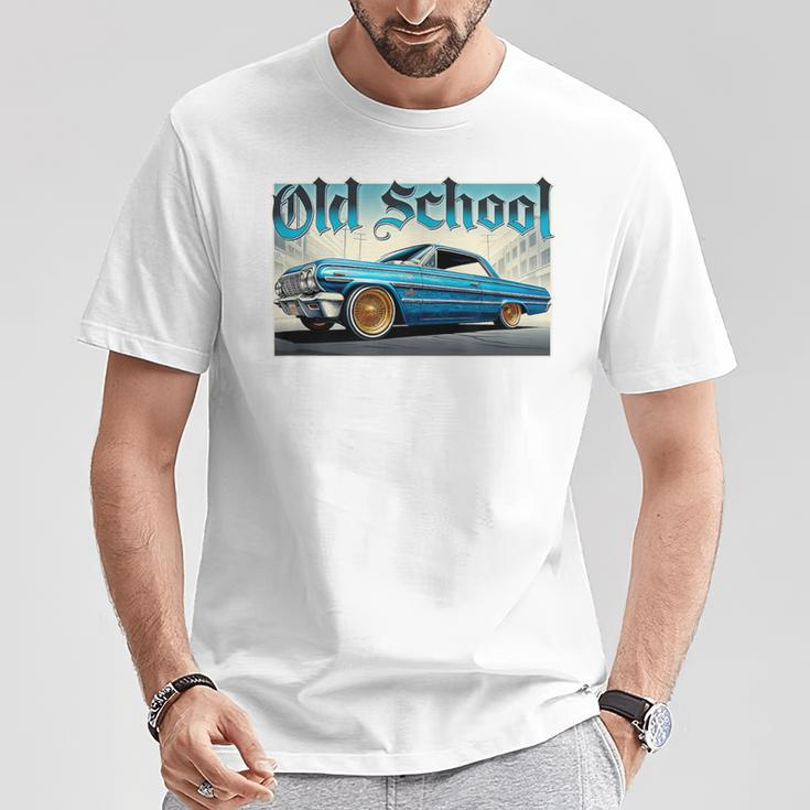 Old School Classic Lowrider Low Rider Impala Chicano T-Shirt Unique Gifts