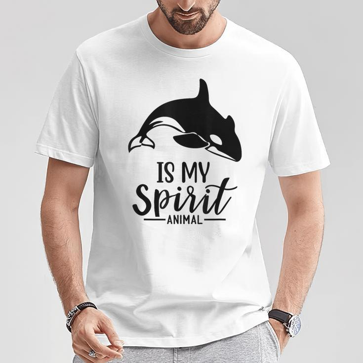 Orca Is My Ghost Tier I Orca Whale I Orca S T-Shirt Lustige Geschenke